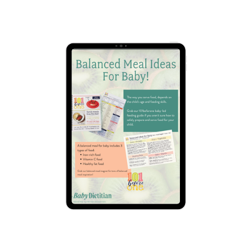 Balanced Meals for Baby Handout